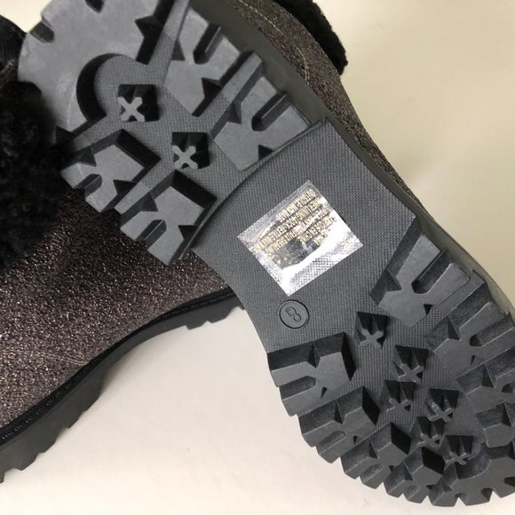 JUSTFAB Hiking Boots NWOT Size 8 Glitter Jane - Picture 9 of 10